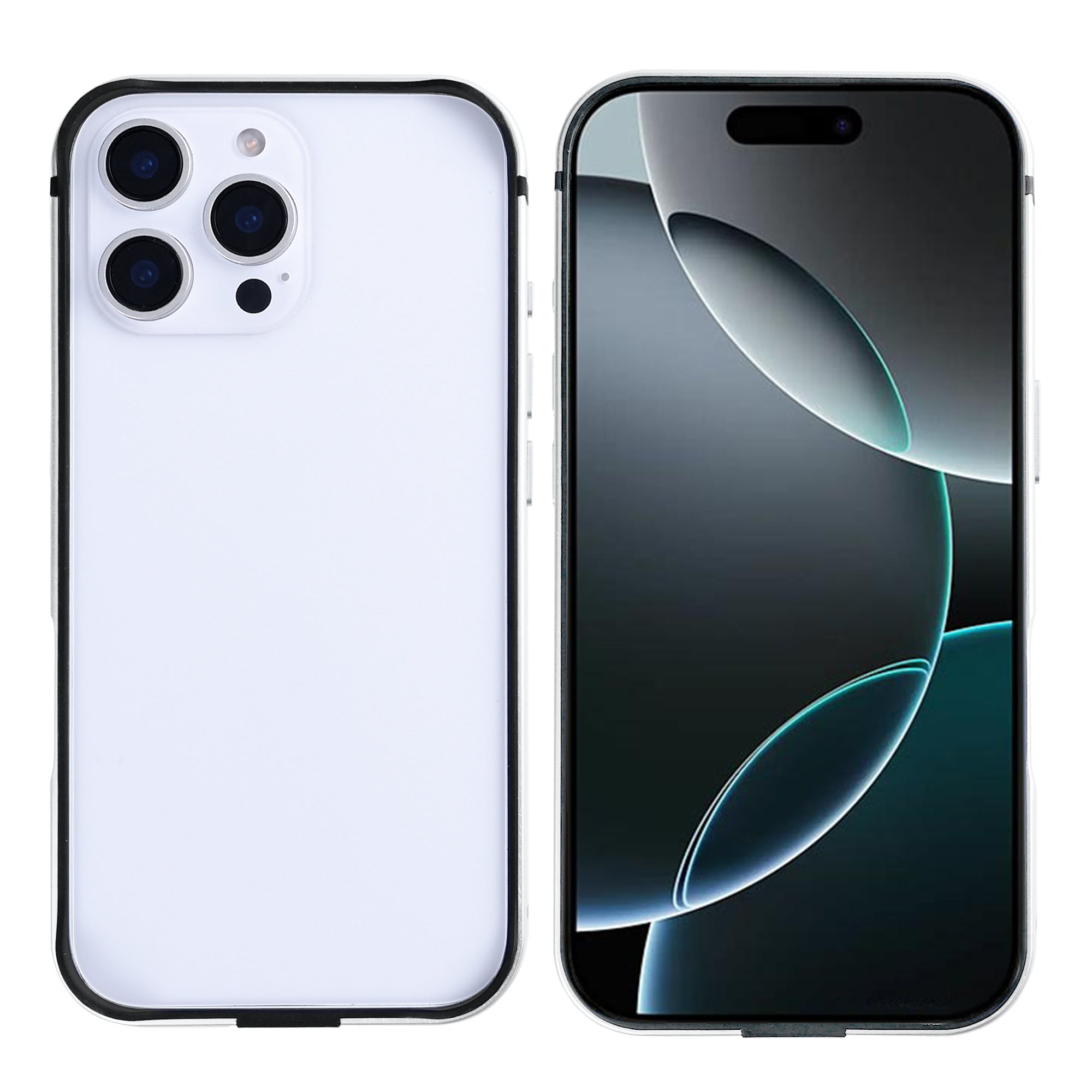 Étui Rixus Crash Guard For Apple 16 Pro blanc titane