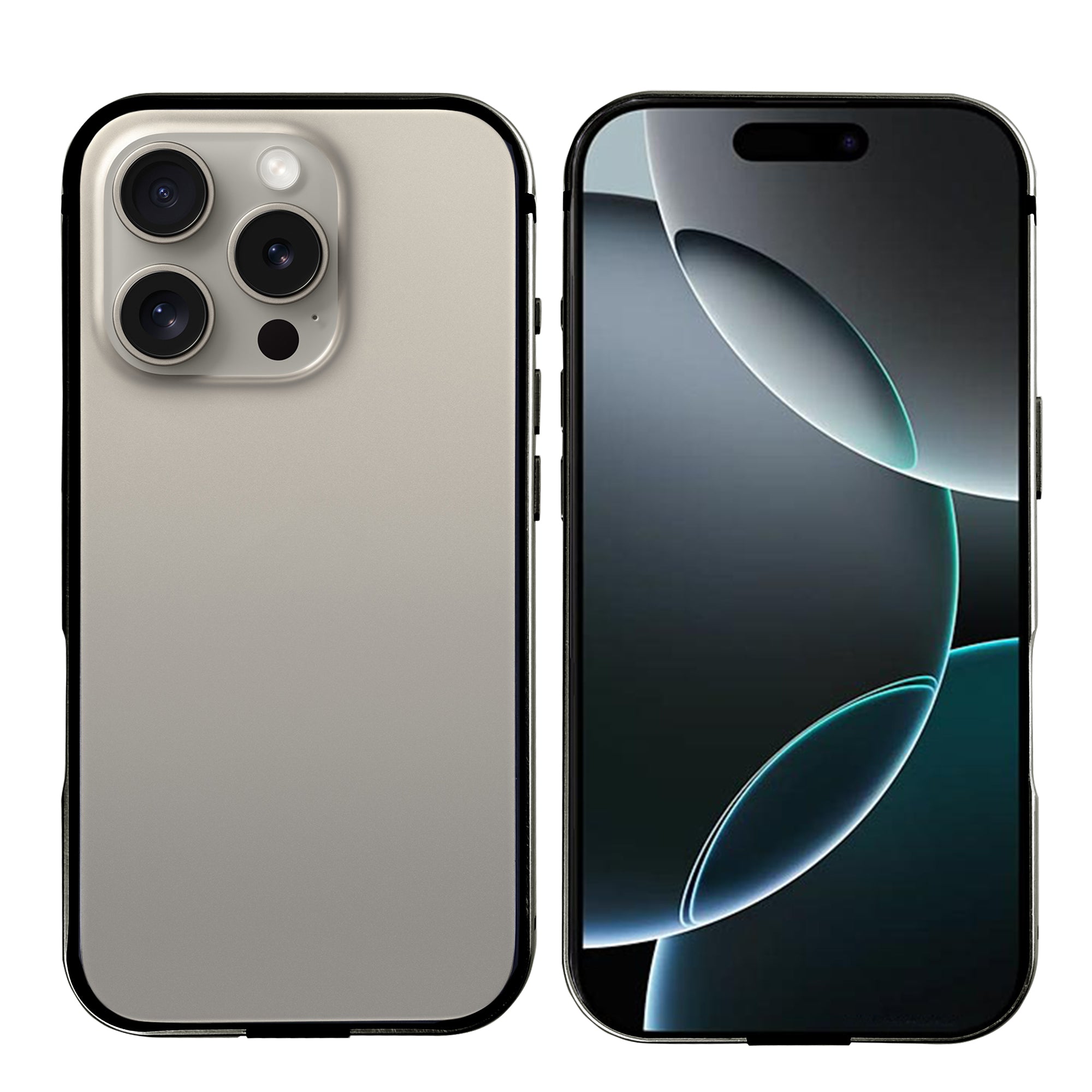 Étui Rixus Crash Guard For Apple 16 Pro Titane naturel