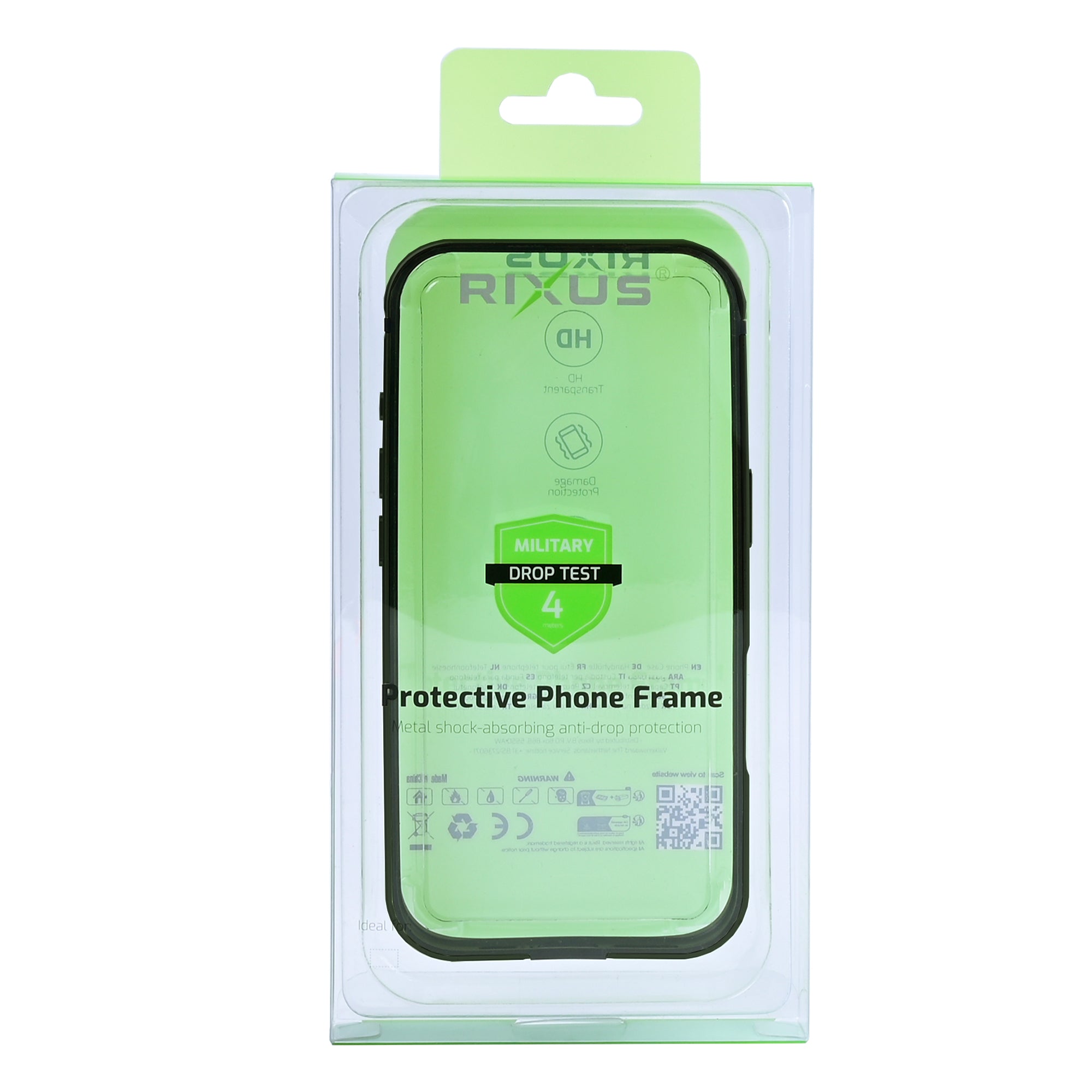 Étui Rixus Crash Guard For Apple 16 Pro Titane naturel