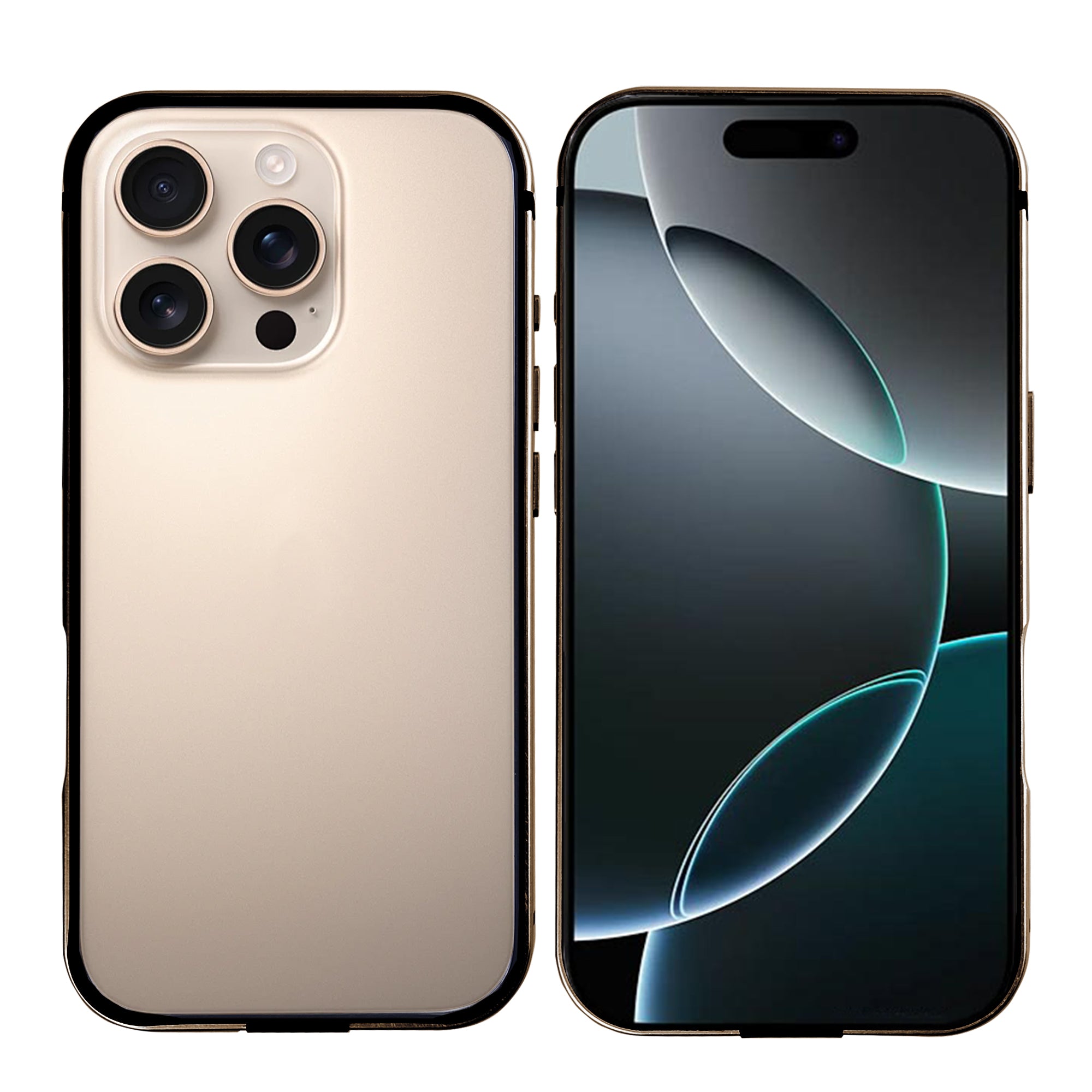 Étui Rixus Crash Guard For Apple 16 Pro Desert Titanium