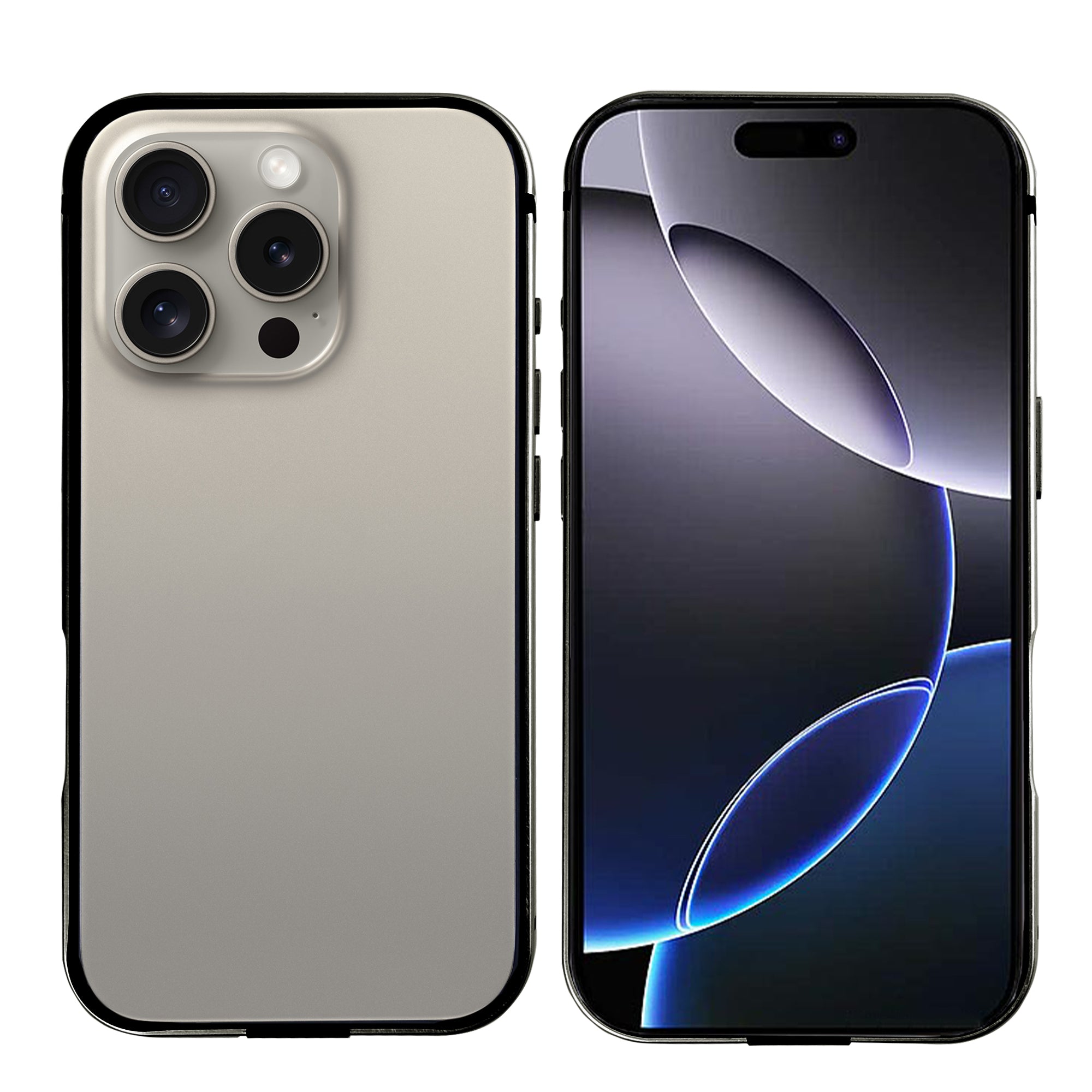 Étui Rixus Crash Guard For Apple 16 Pro Max Titane naturel