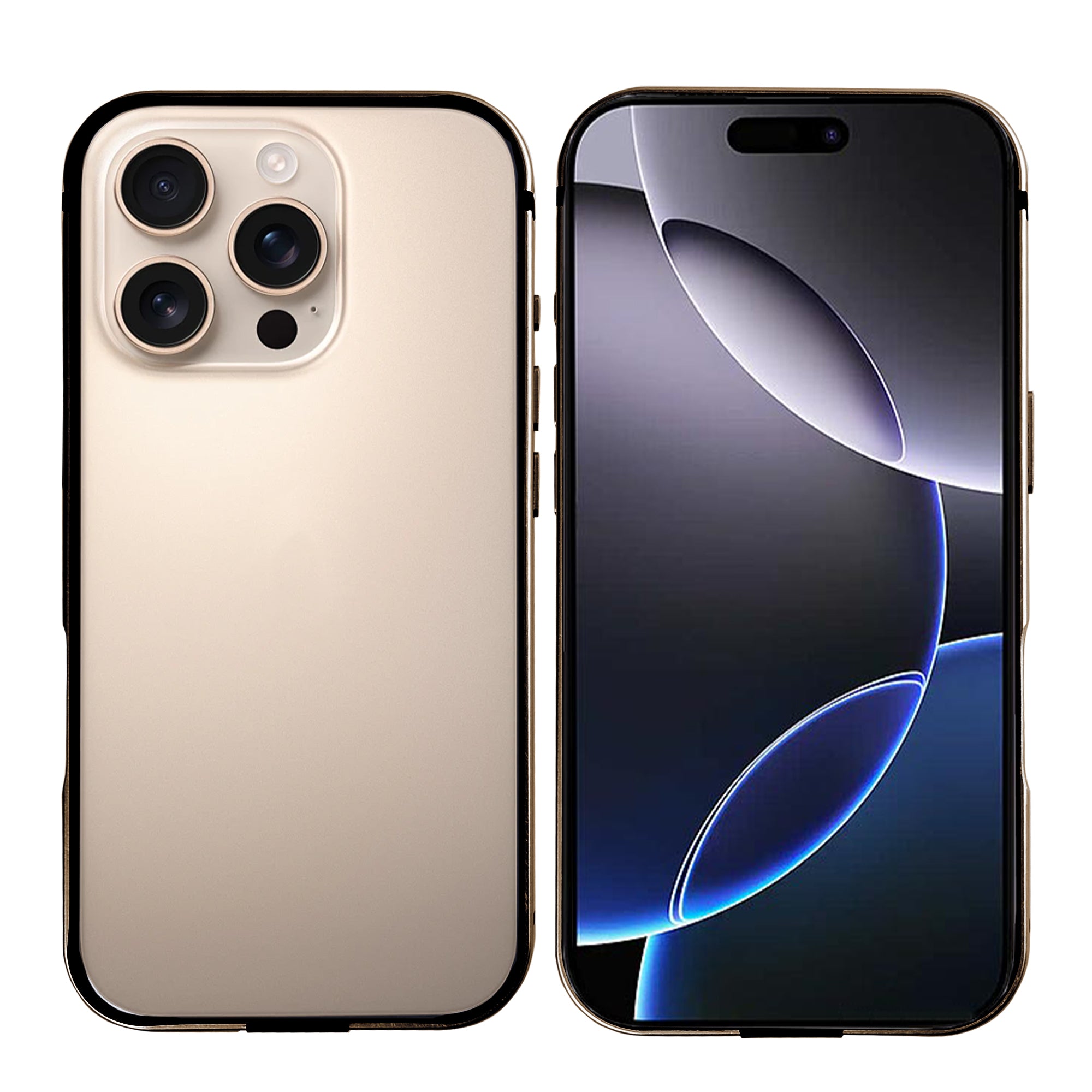 Étui Rixus Crash Guard For Apple 16 Pro Max Desert Titanium