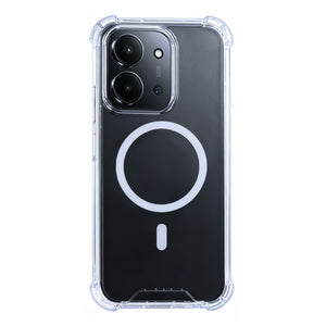 Rixus Anti-Burst Case With MagSafe Compatible For Xiaomi Redmi 15C Transparent