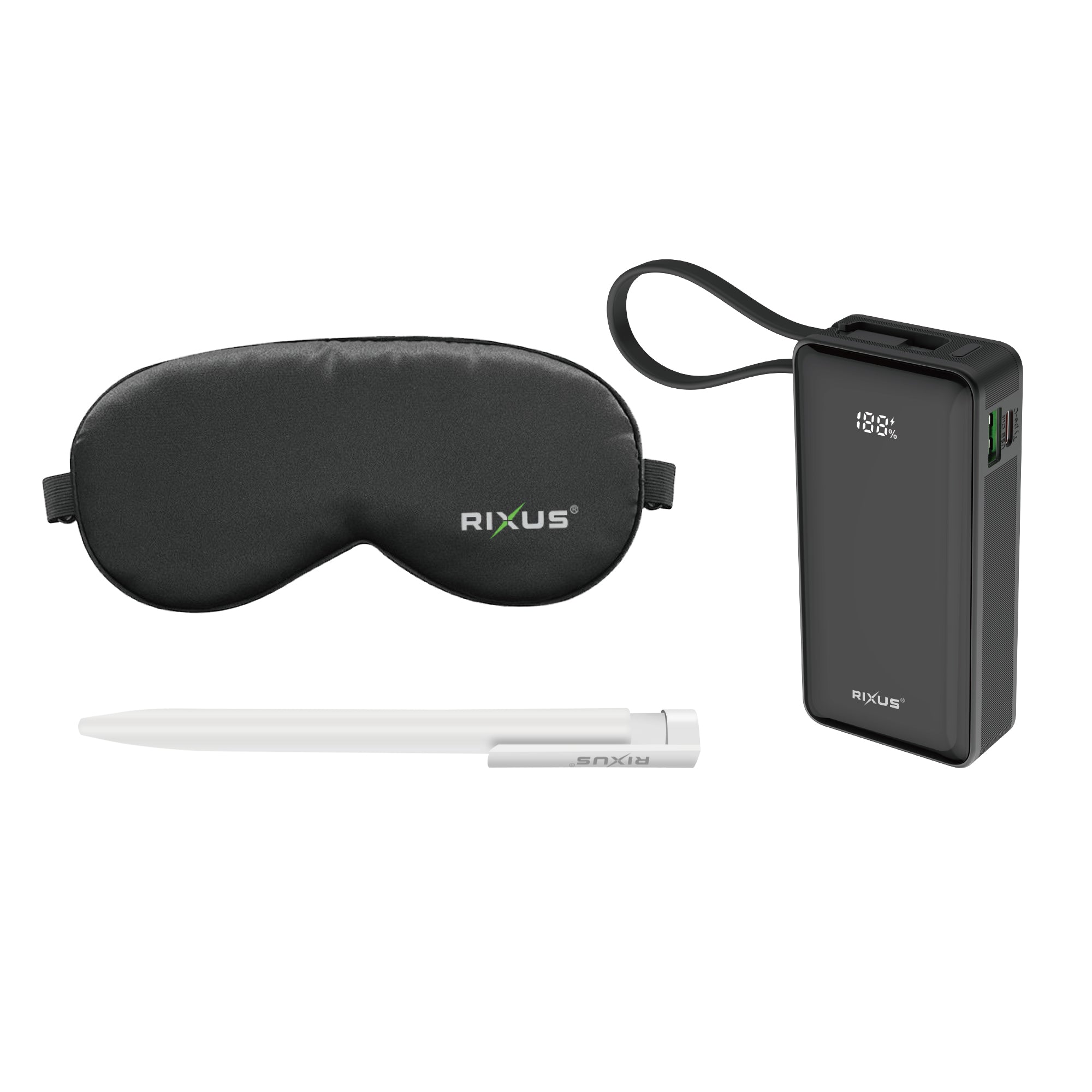 Rixus RXTP01 Kit de voyage rechargeable noir