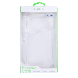 Étui anti-éclatement Rixus pour Xiaomi 17 Pro transparent