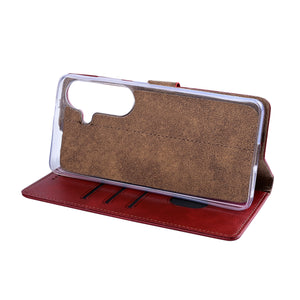 Bibliothèque Rixus pour Samsung Galaxy S26 Rouge foncé