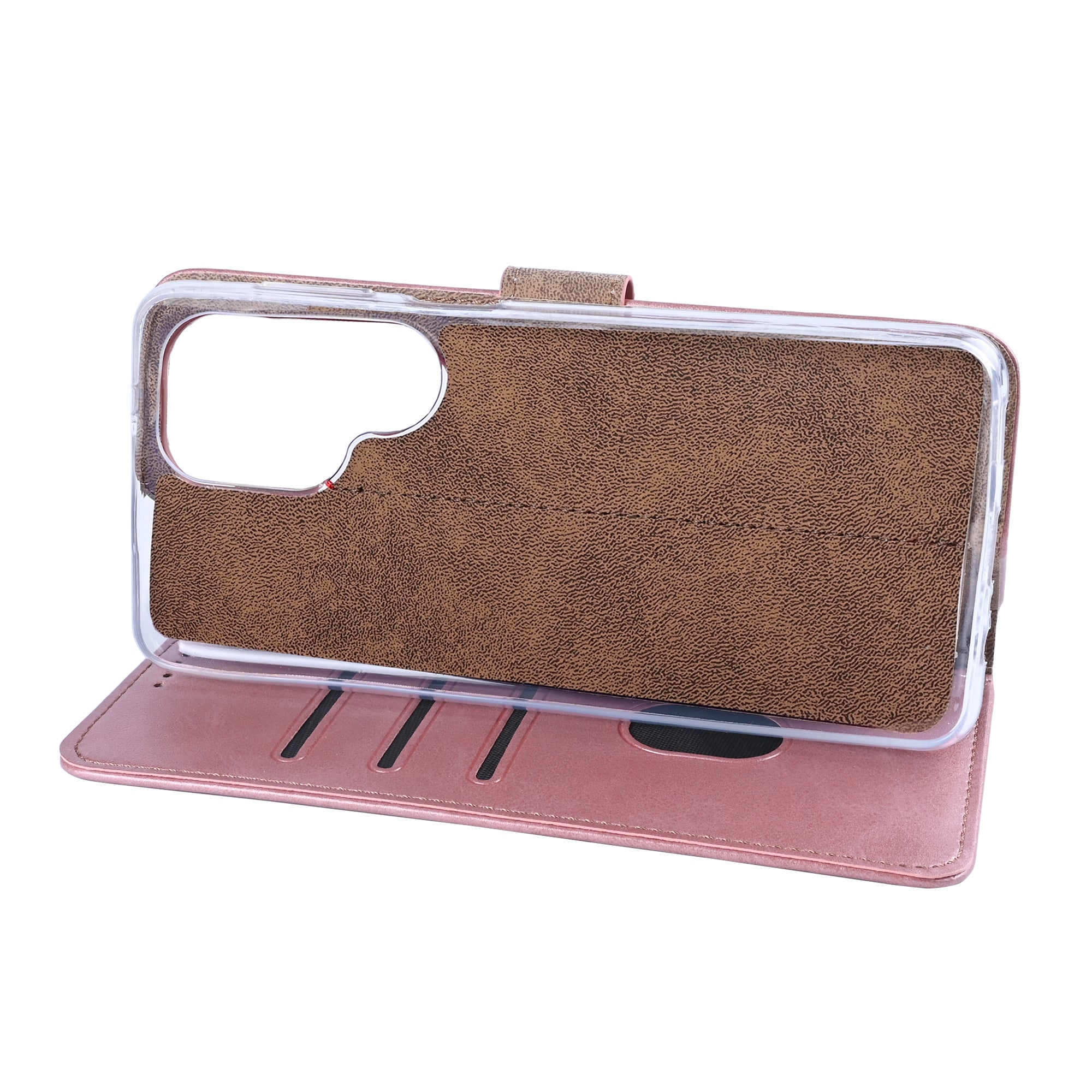Rixus Bookcase pour Samsung Galaxy S26 Ultra Rose