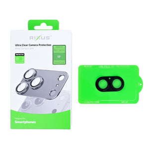 Protection ultra transparente For Apple appareil photo Rixus For Apple 17 noir