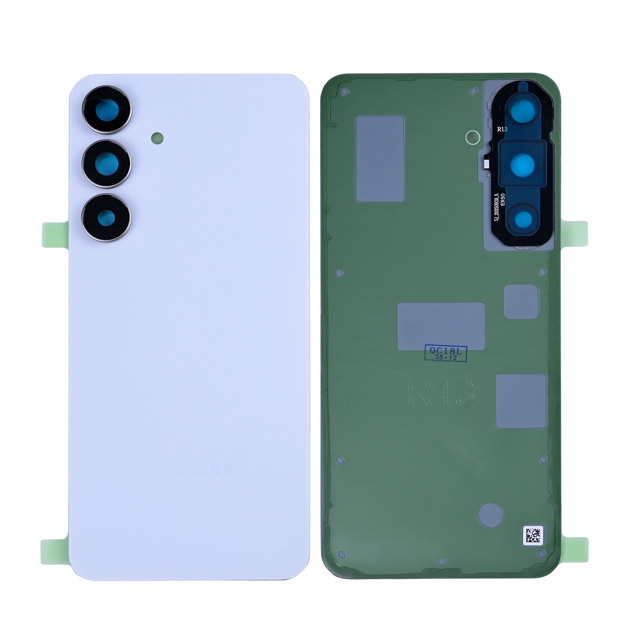 Coque arrière Samsung Galaxy S25 FE S731B avec lentille bleu glacier OEM