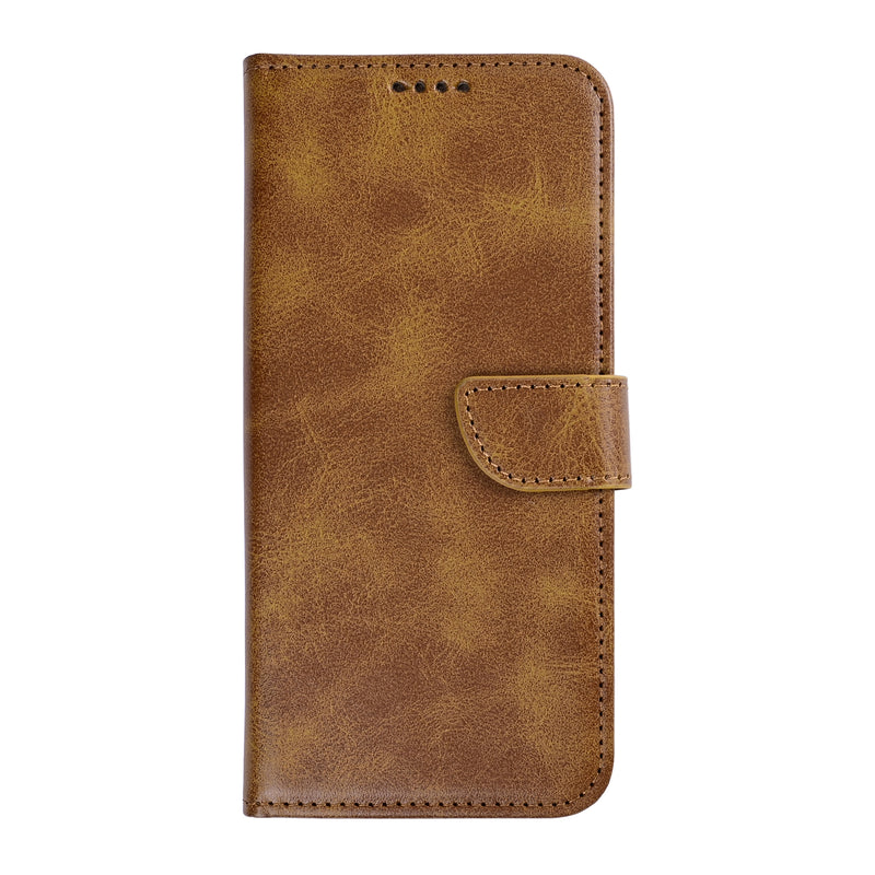 Rixus Bookcase For Samsung Galaxy S26 Plus Light Brown