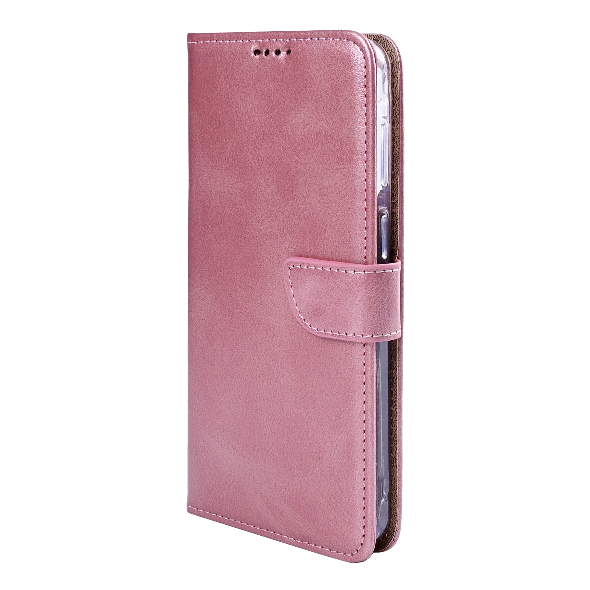 Rixus Bookcase For Samsung Galaxy S26 Plus Pink