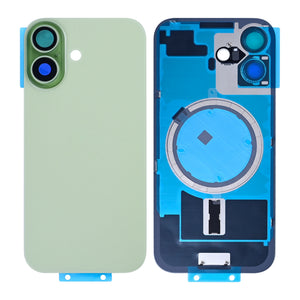 For Apple 17 Verre arrière sans NFC, cadre d'appareil photo agrandi Sage Compatible