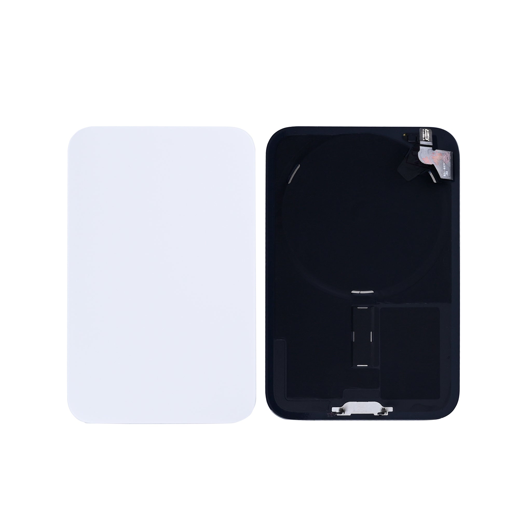 For Apple 17 Pro Verre arrière avec NFC Argent tiré