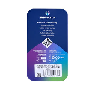 PIXDURA For Apple 17 Pro Écran et numériseur Soft-OLED (IC amovible) (120 Hz)