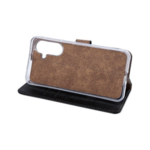 Rixus Bookcase pour Samsung Galaxy A57 Noir