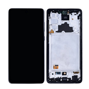 Samsung Galaxy A72 4G A725F, A72 5G A726B Display And Digitizer With Frame Awesome Black In-Cell