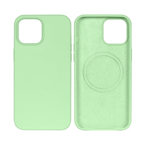 Rixus Soft TPU Phone Case With MagSafe Compatible For Apple iPhone 13 Pro Matcha