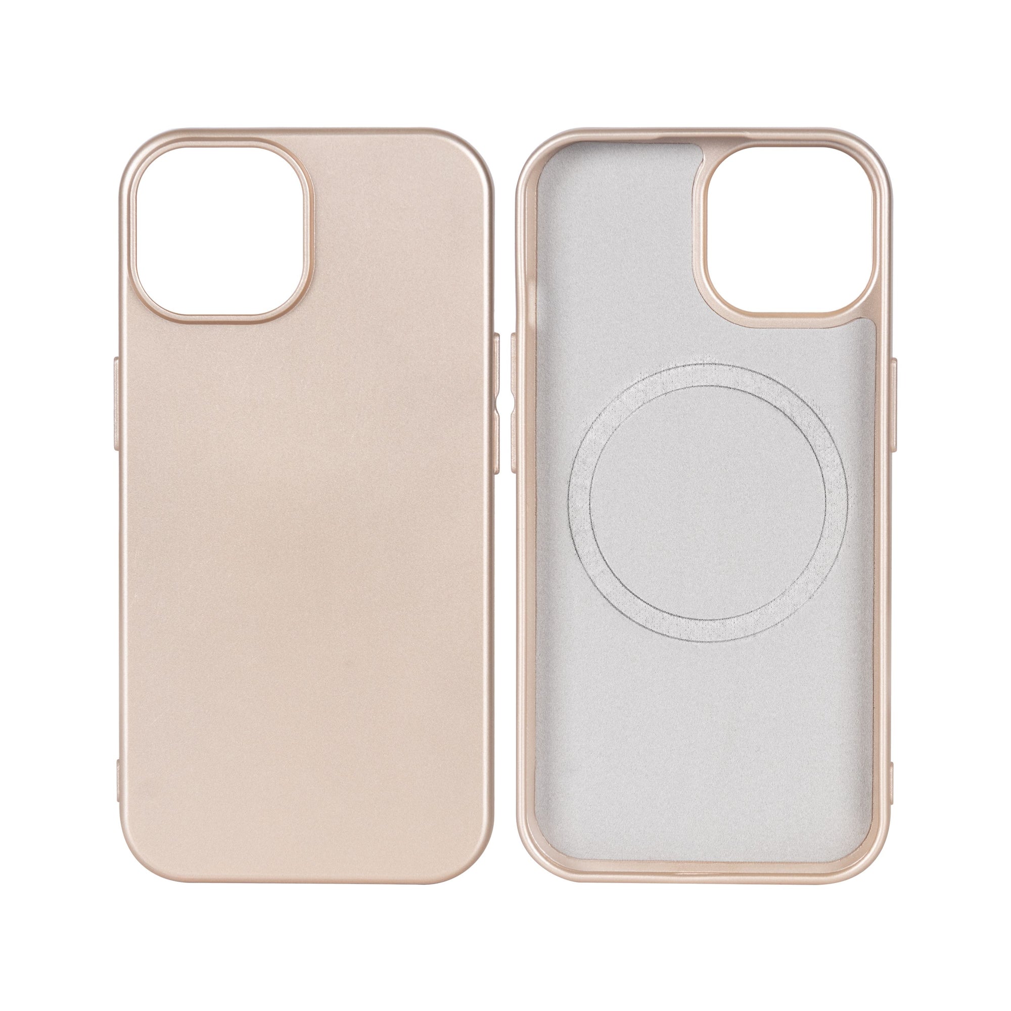 Rixus Soft TPU Phone Case With MagSafe Compatible For Apple iPhone 13 Pro Gold