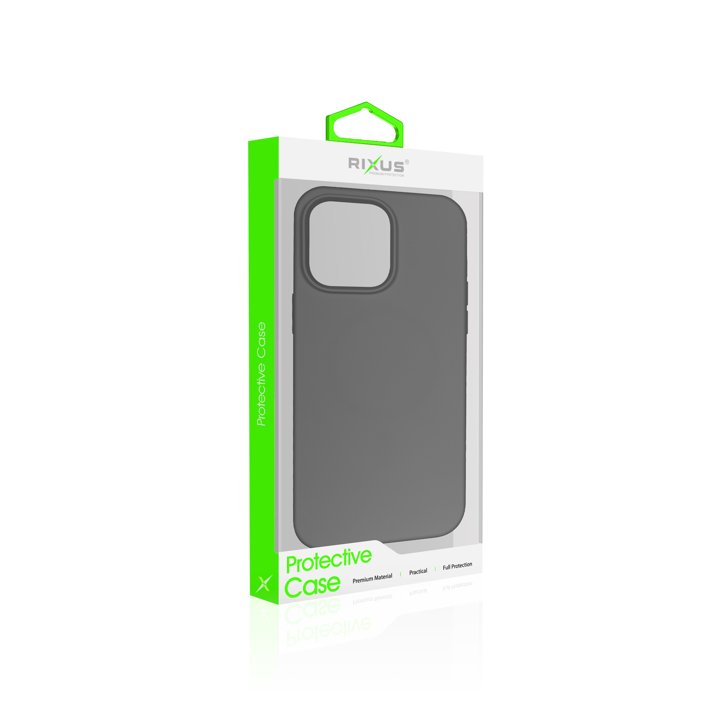 Rixus Soft TPU Phone Case With MagSafe Compatible For Apple iPhone 13 Pro Max Black
