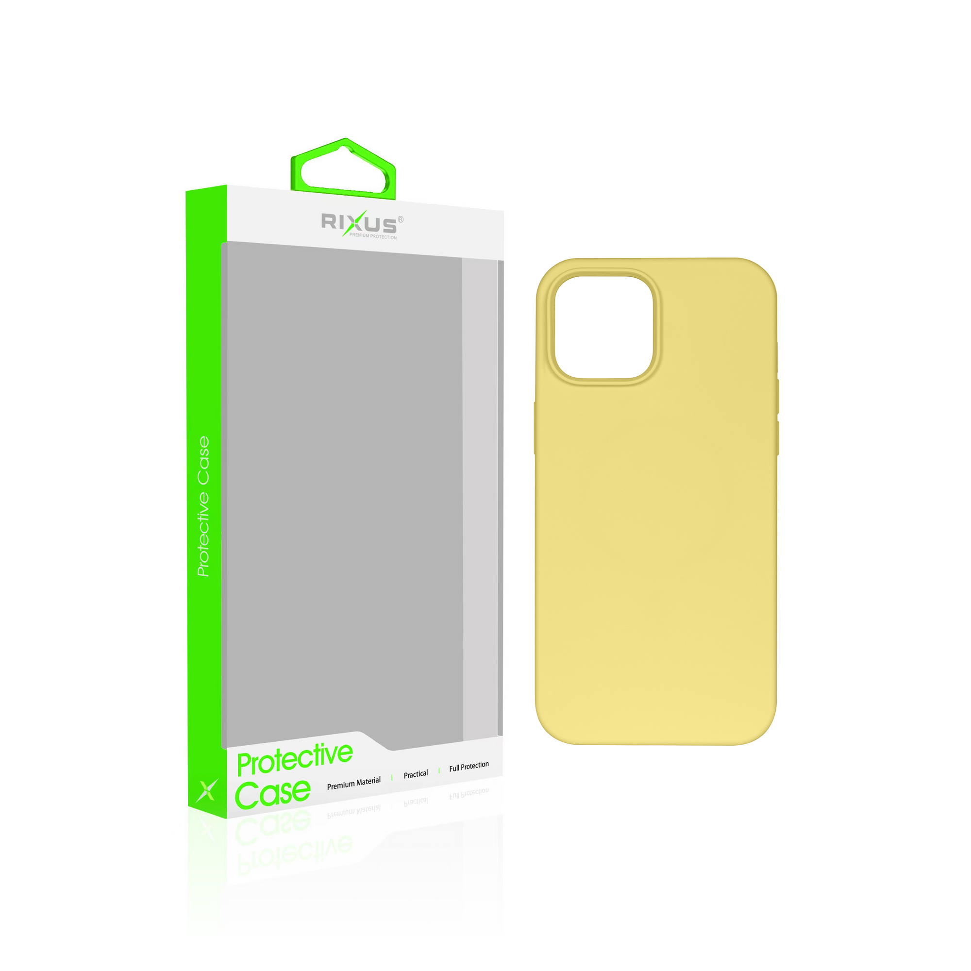 Rixus Soft TPU Phone Case With MagSafe Compatible For Apple iPhone 14 Gold