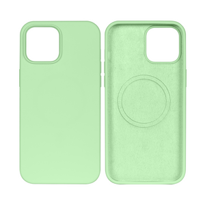 Rixus Soft TPU Phone Case With MagSafe Compatible For Apple iPhone 14 Matcha