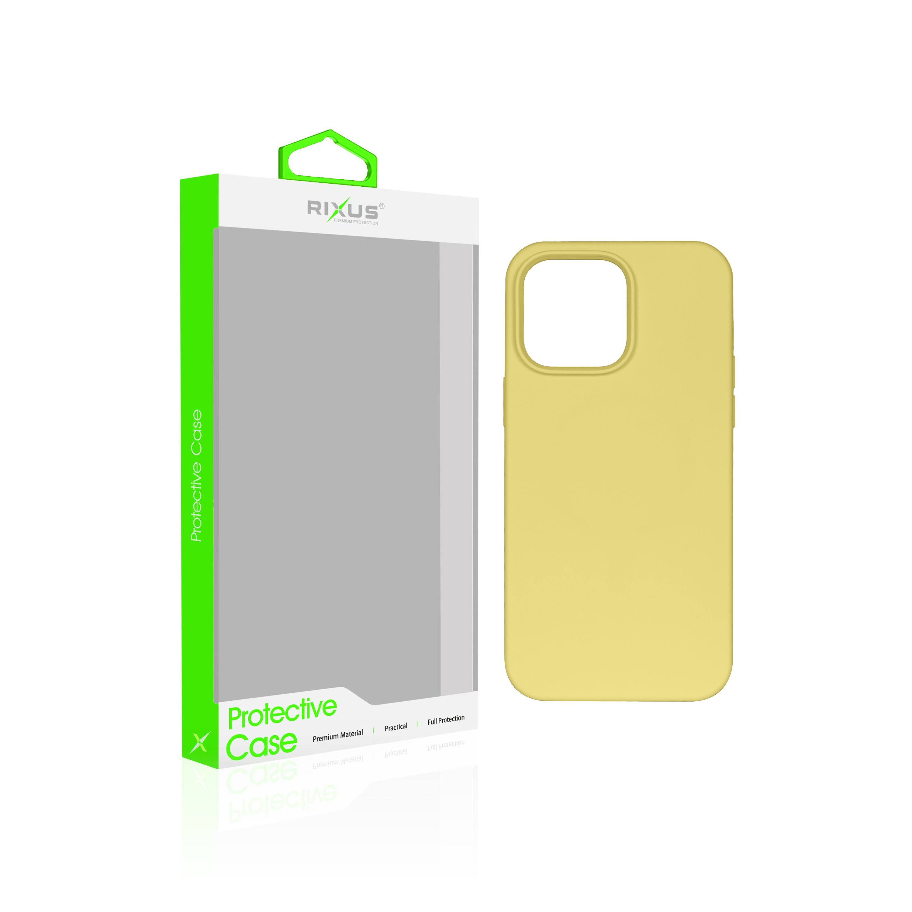 Rixus Soft TPU Phone Case With MagSafe Compatible For Apple iPhone 14 Plus Gold