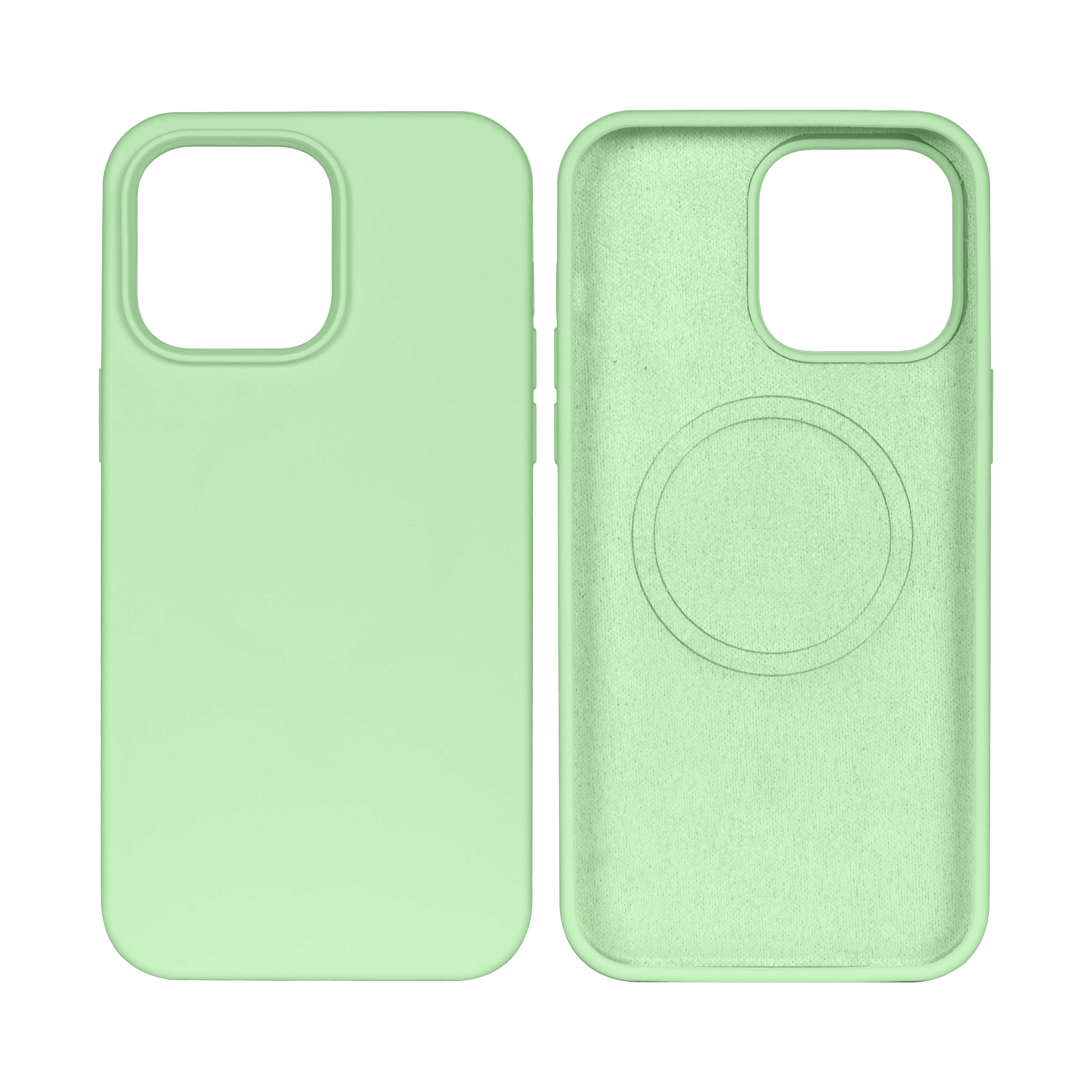 Rixus Soft TPU Phone Case With MagSafe For Apple iPhone 14 Pro Max Matcha