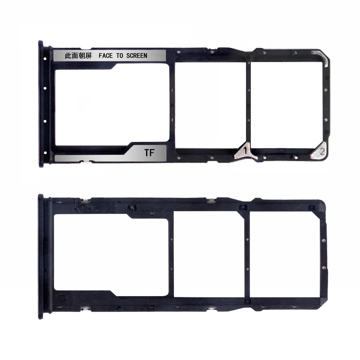 Support pour carte SIM Xiaomi Redmi Note 11, gris graphite, OEM