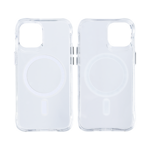 Rixus Anti Shock Case TPU With MagSafe Compatible For Apple iPhone 12 Pro Max Transparent