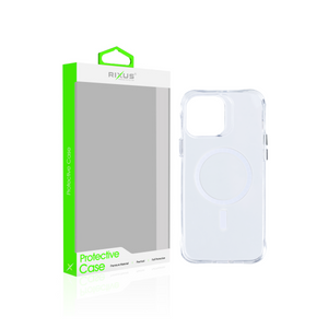 Rixus Anti Shock Case TPU With MagSafe Compatible For Apple iPhone 13 Pro Max Transparent