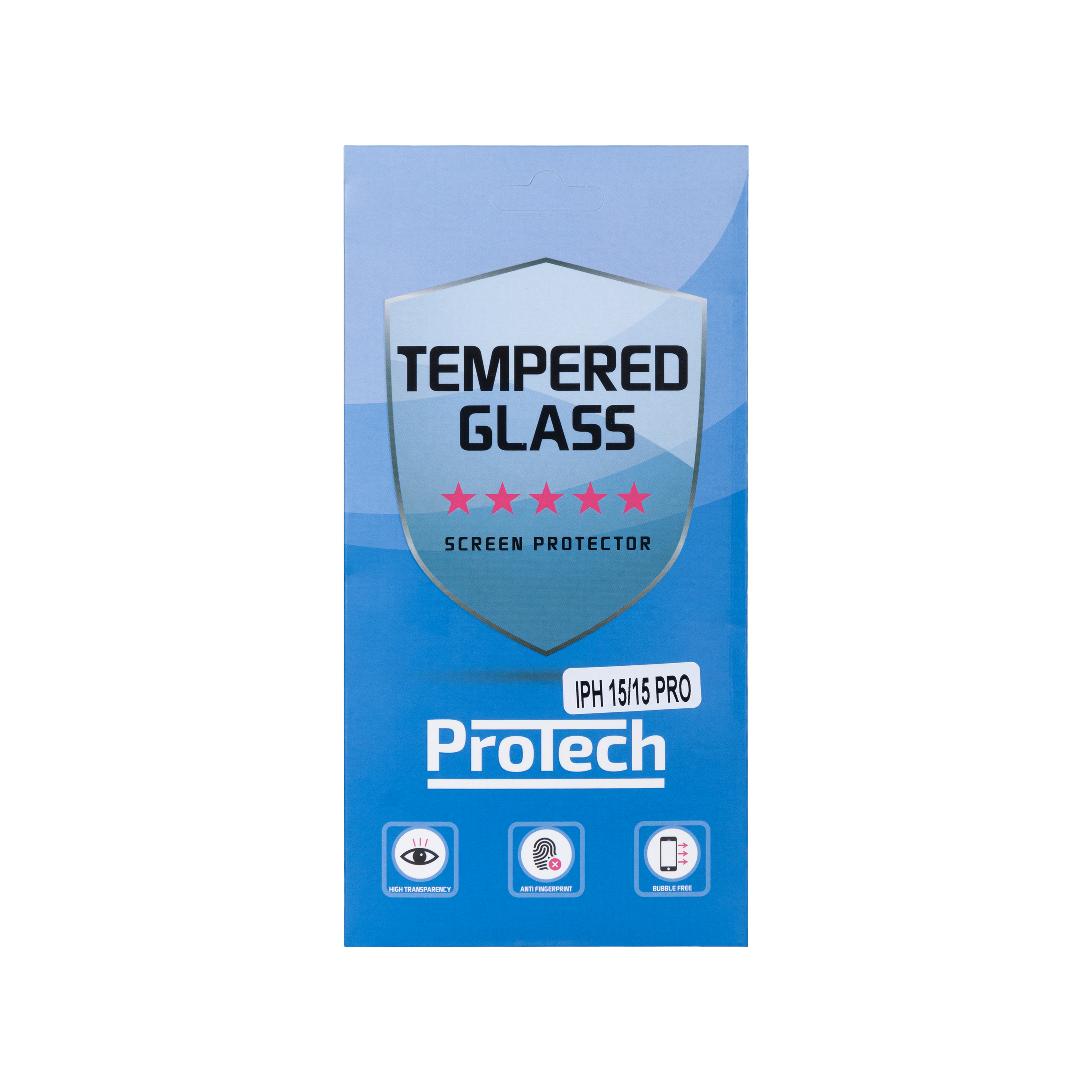 Verre trempé 2.5D For Apple 15, 15 Pro