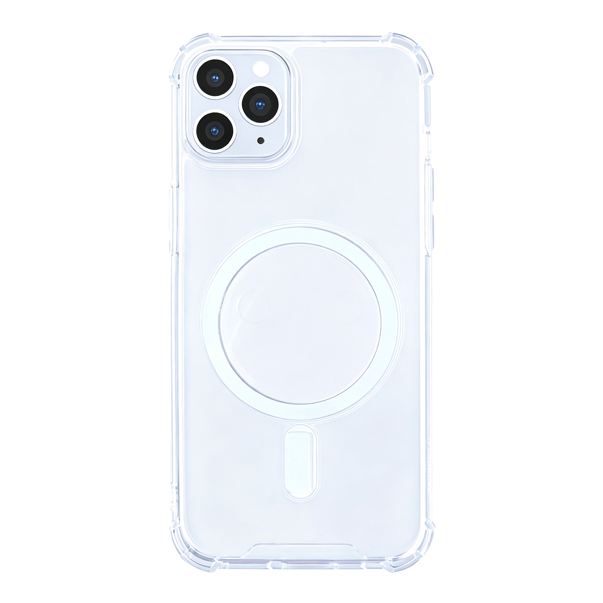 Rixus Anti-Burst Case With MagSafe Compatible For Apple iPhone 11 Pro Max Transparent