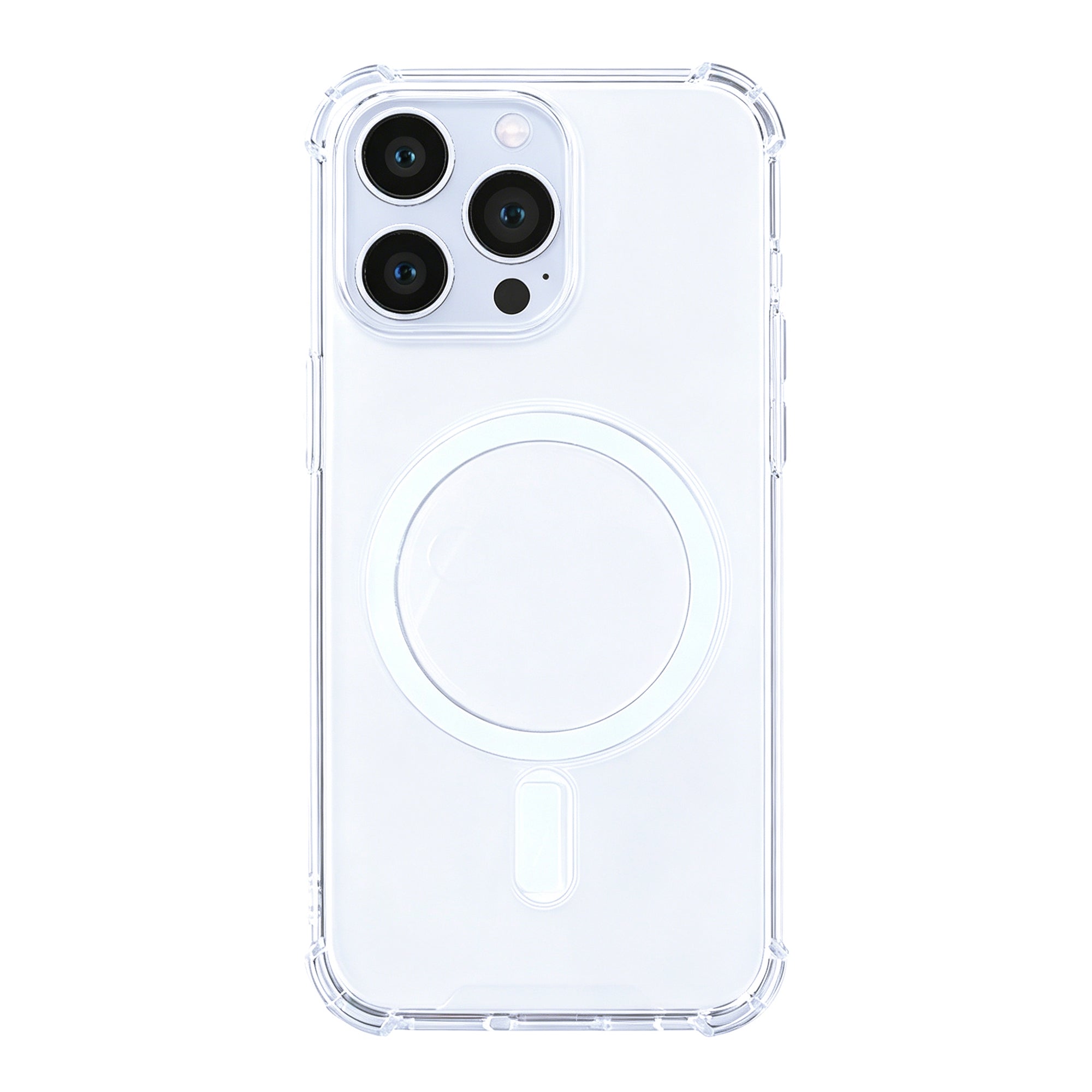 Rixus Anti-Burst Case With MagSafe Compatible For Apple iPhone 13 Pro Transparent