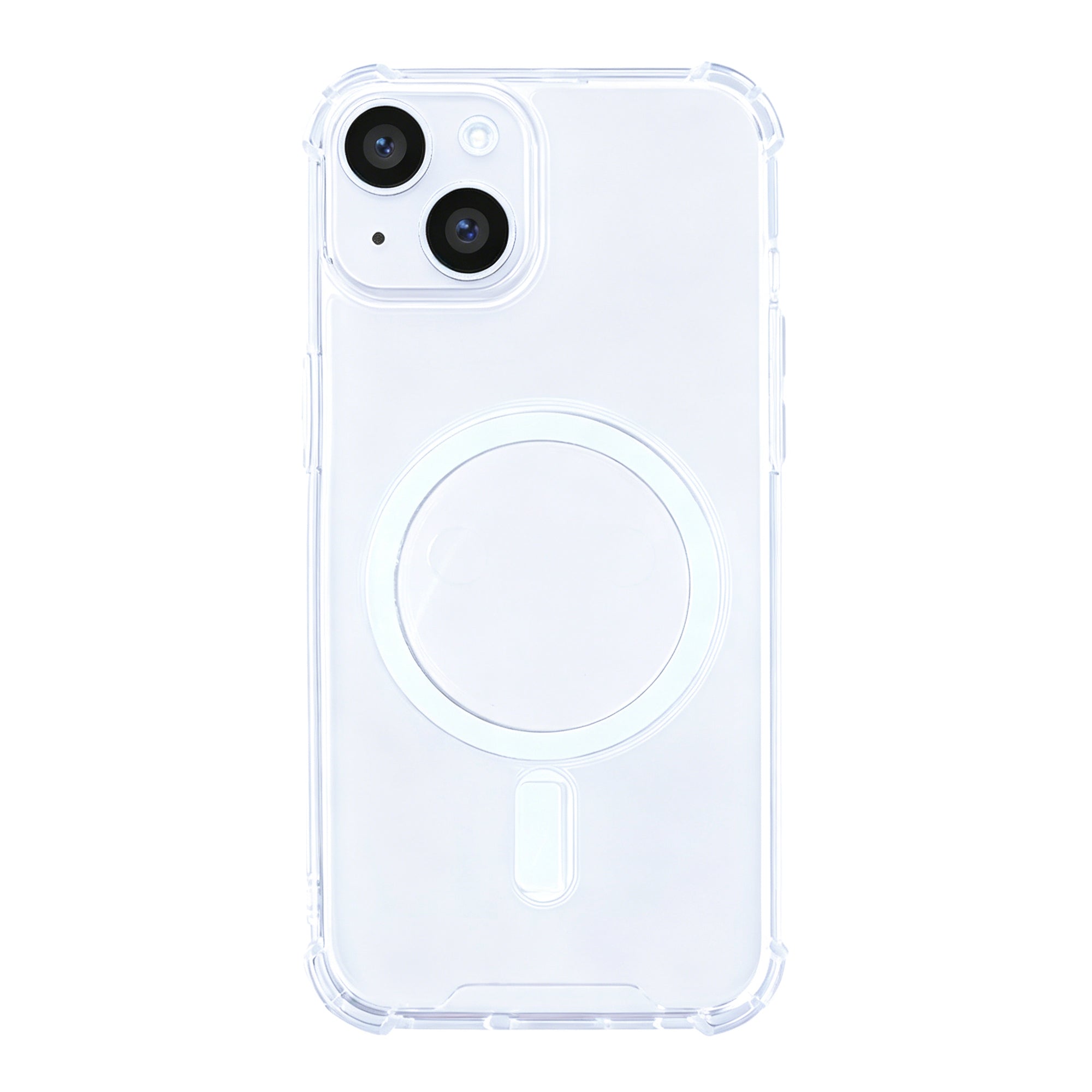 Rixus Anti-Burst Case With MagSafe Compatible For Apple iPhone 14 Plus Transparent
