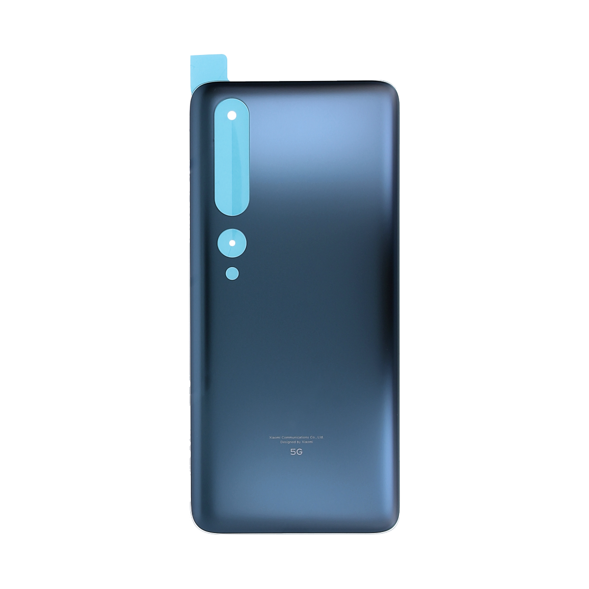 Coque arrière Xiaomi Mi 10 5G sans objectif, gris crépuscule, OEM