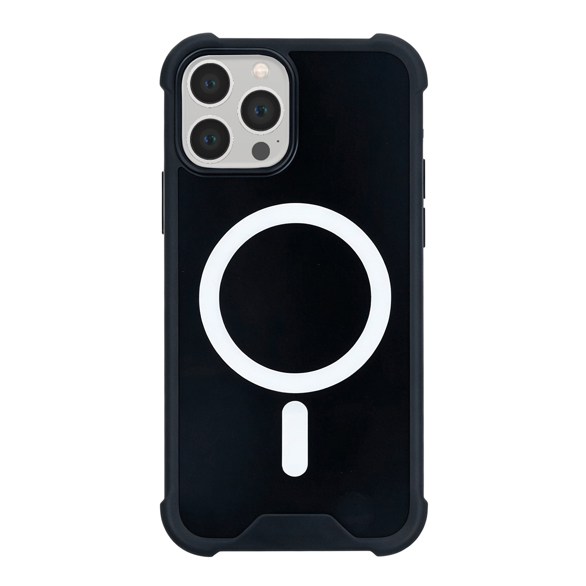 Rixus Anti-Burst Case With MagSafe Compatible For Apple iPhone 13 Pro Max Black