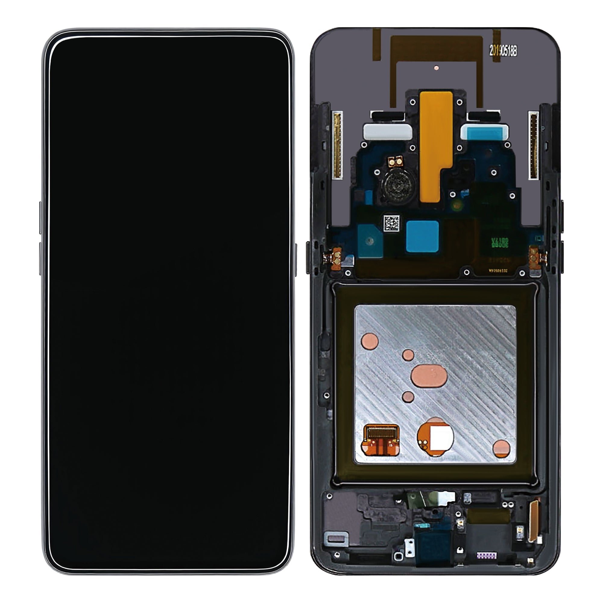 Samsung Galaxy A80 A805F Écran et numériseur avec cadre Phantom Black Service Pack