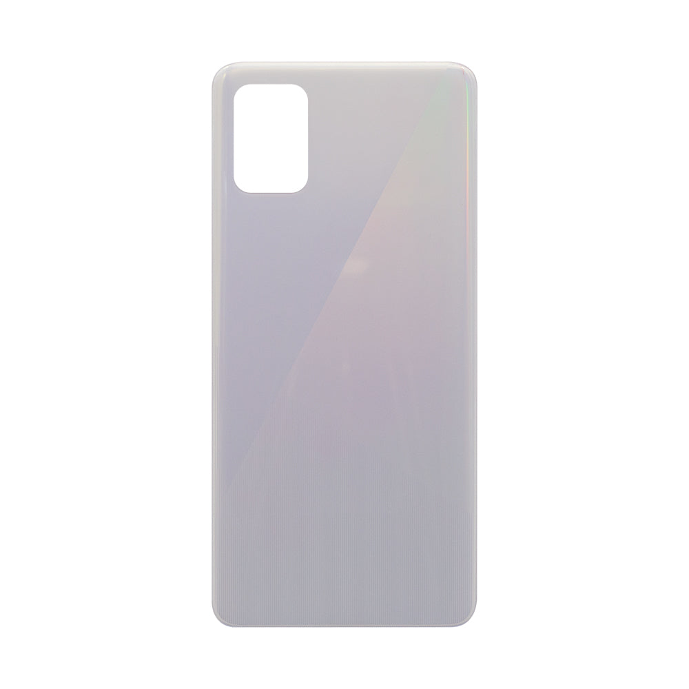 Coque arrière Samsung Galaxy A51 A515F avec prisme pour objectif, blanc, OEM