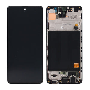 Samsung Galaxy A51 A515F Écran et numériseur avec cadre Noir Service Pack