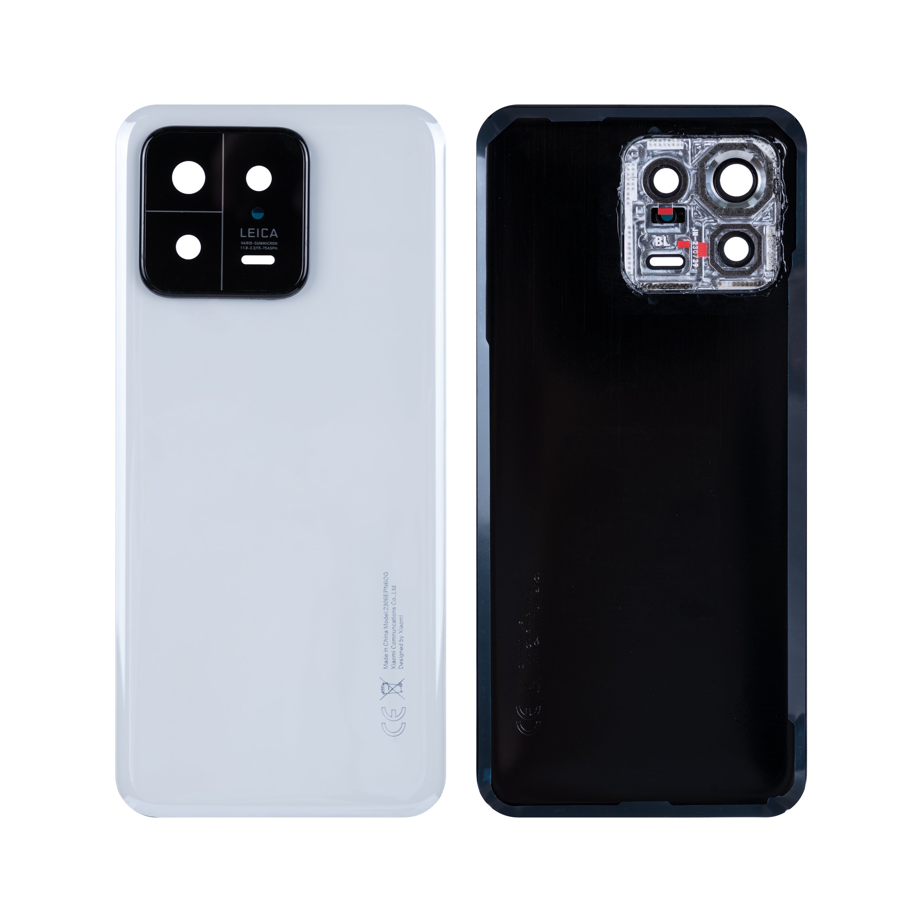 Coque arrière Xiaomi 13 avec objectif blanc OEM
