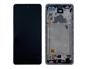 Samsung Galaxy A72 A725F Écran et numériseur avec cadre Awesome Violet Service Pack
