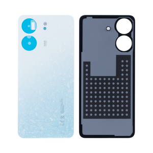 Coque arrière Xiaomi Redmi 13C sans objectif, blanc glacier, OEM