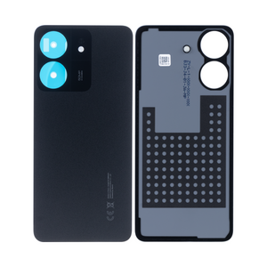 Coque arrière Xiaomi Redmi 13C sans objectif, noir nuit, OEM