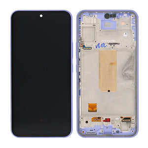 Samsung Galaxy A54 5G A546B Display And Digitizer With Frame Violet Service Pack