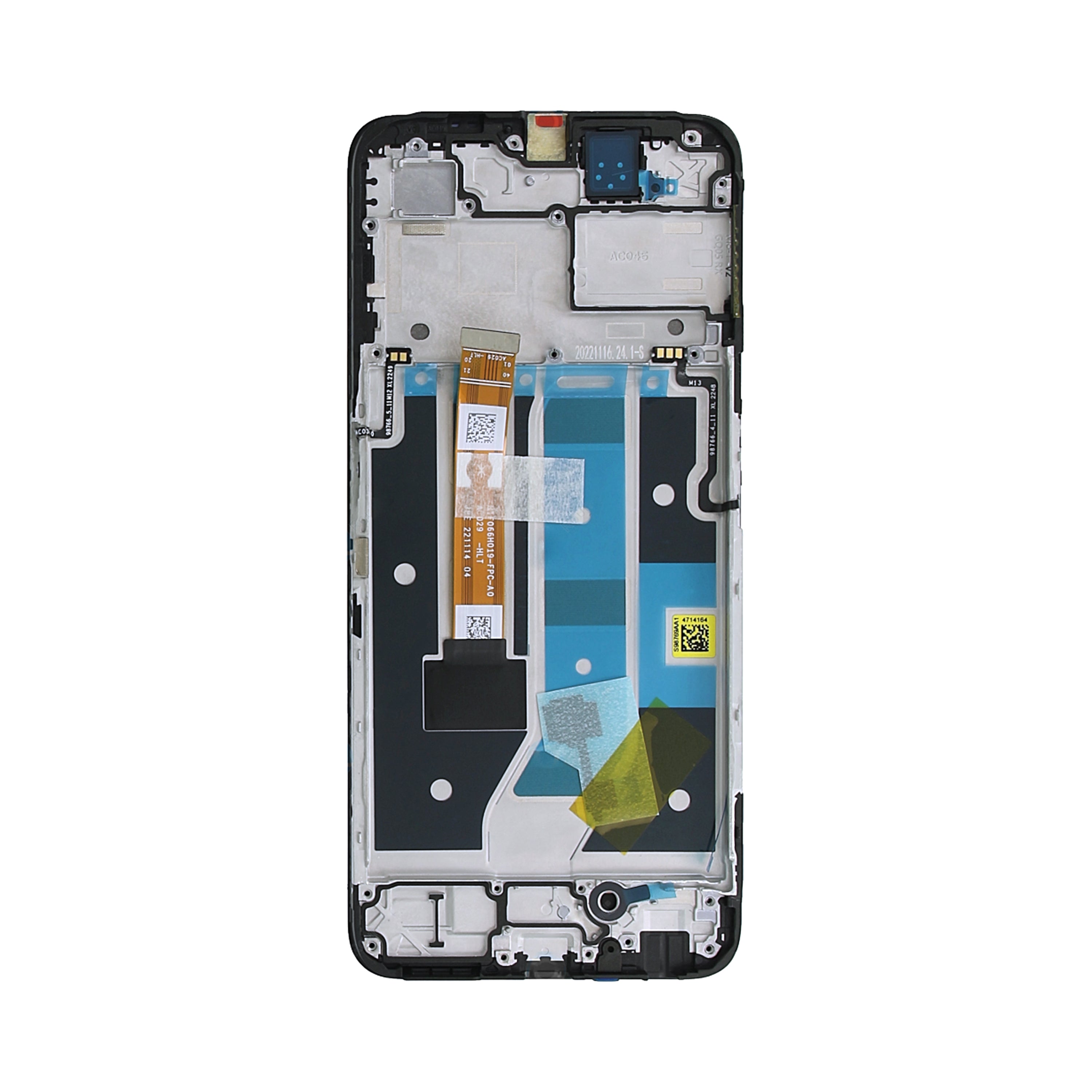 Écran et numériseur Oppo A78 5G avec cadre noir brillant OEM