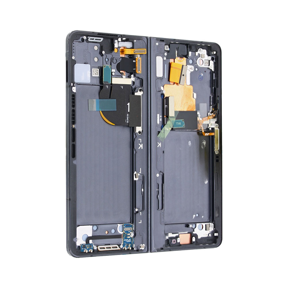 Samsung Galaxy Z Fold5 F946B Écran principal et numériseur avec cadre Phantom Black Service Pack