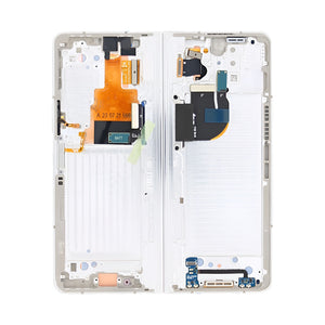 Samsung Galaxy Z Fold5 F946B Écran principal et numériseur avec cadre crème Service Pack