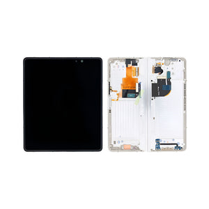Samsung Galaxy Z Fold5 F946B Écran principal et numériseur avec cadre crème Service Pack