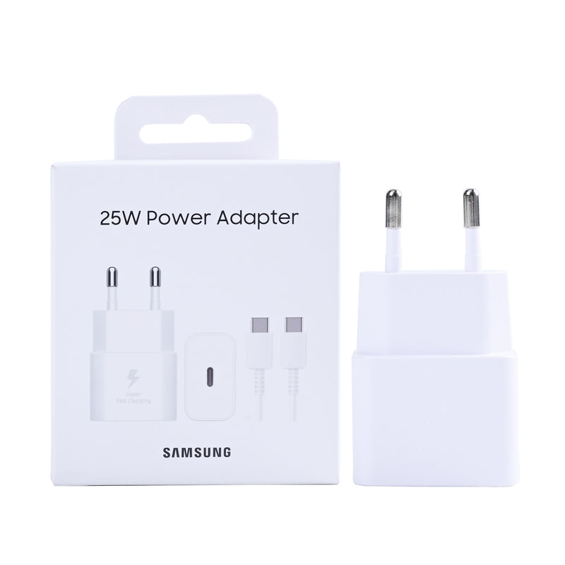 Samsung Power Adapter EP-T2510XWEGEU With USB-C Cable 25W White Original Retail Box