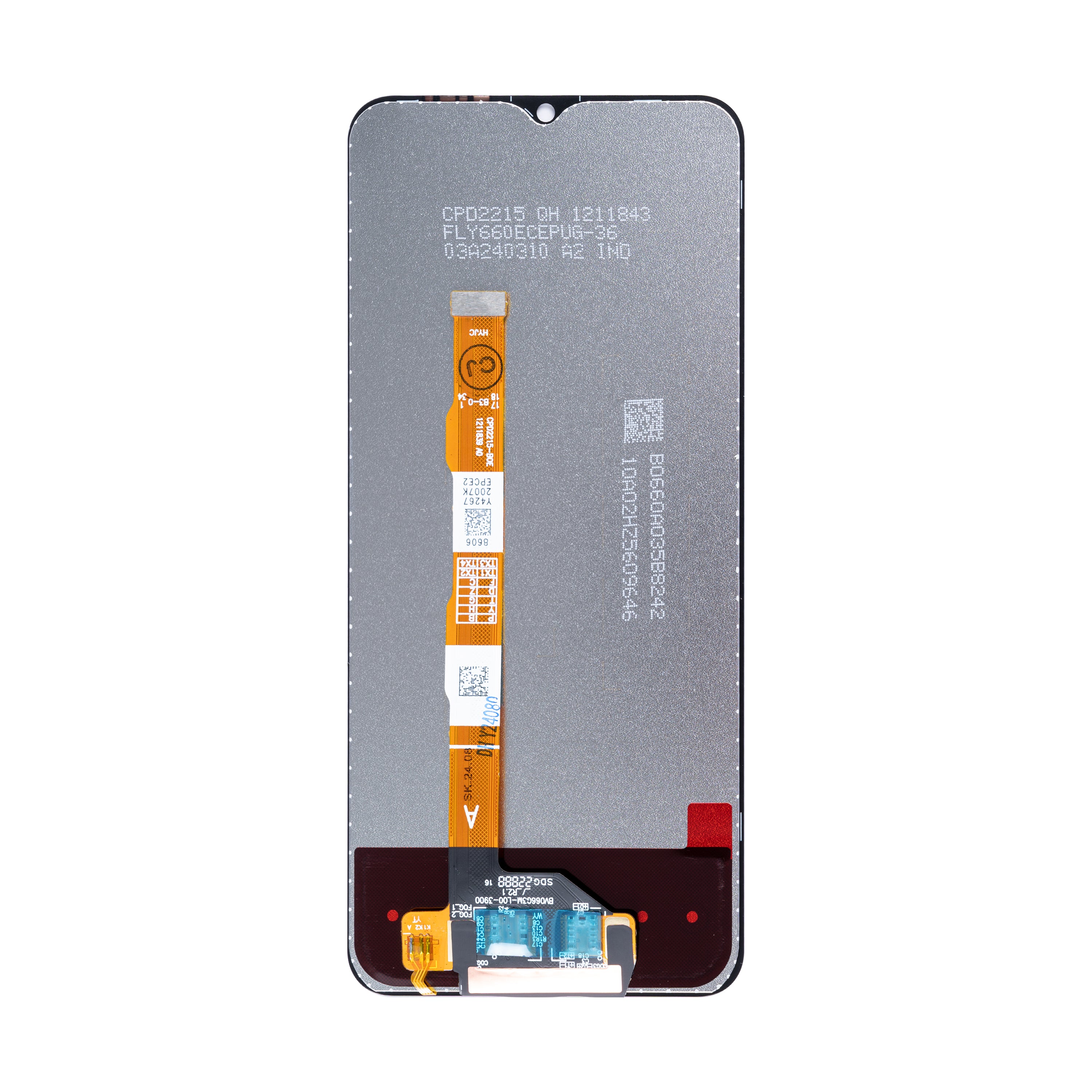 Vivo Y22 V2207, Y22s V2206 Ecran et numériseur sans cadre Noir OEM